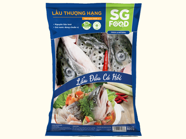 Đầu cá hồi làm lẩu đông 500g SG Food