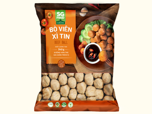 Bò viên xì tin 340g SG Food