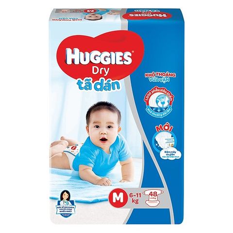 Tã Huggies dry M Jumbo 6-11kg 48 miếng