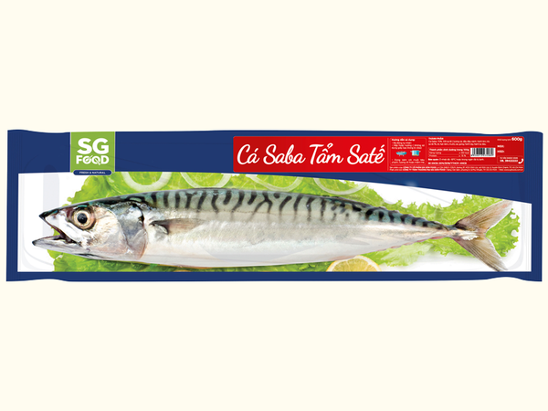 Cá saba Satế 600-800 SG Food