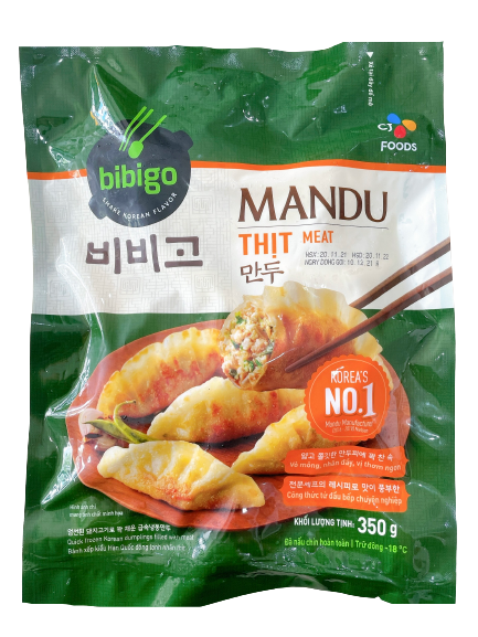 Mandu BIBIGO Thịt Gói 350g