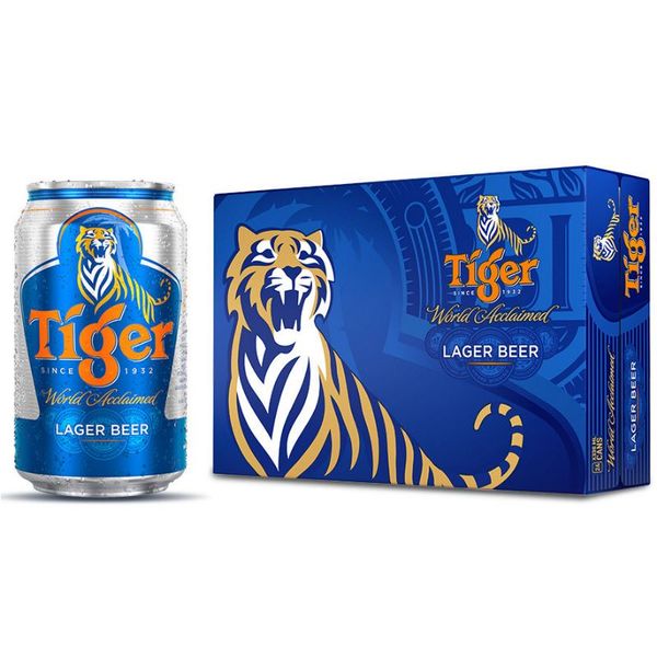 Thùng Bia Tiger lon 330ml (24 lon)