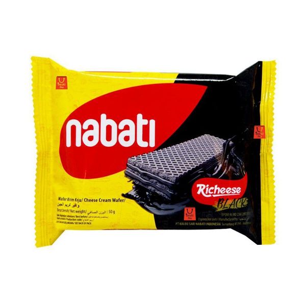 Bánh phô mai (dạng xốp) Richeese Black Wafer 50g