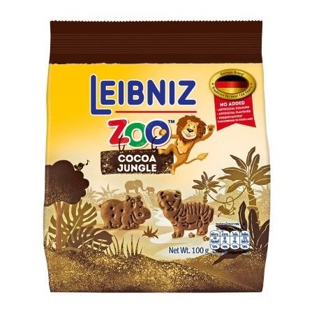Bánh quy ca cao hình thú rừng nhiệt đới Bahlsen Zoo  100g