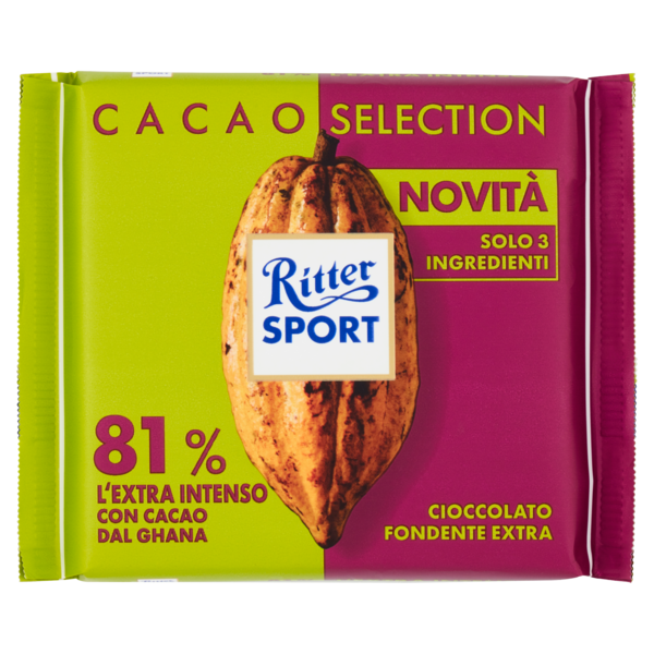 Sô cô la đen 81% Cacao Ritter Sport 100gr