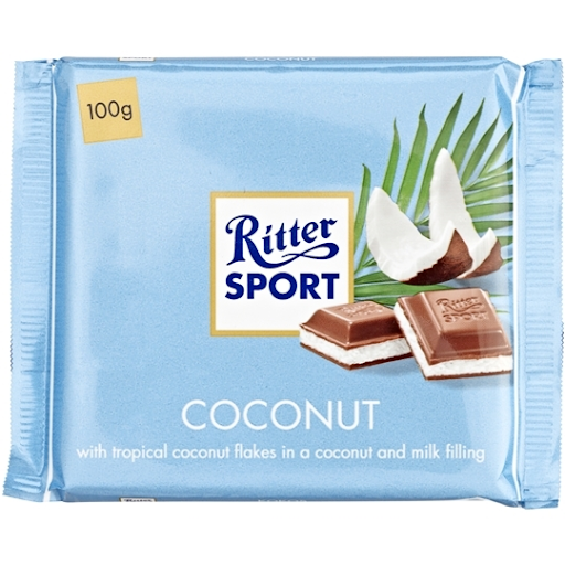 Sô cô la sữa nhân dừa hiệu Ritter Sport 100g