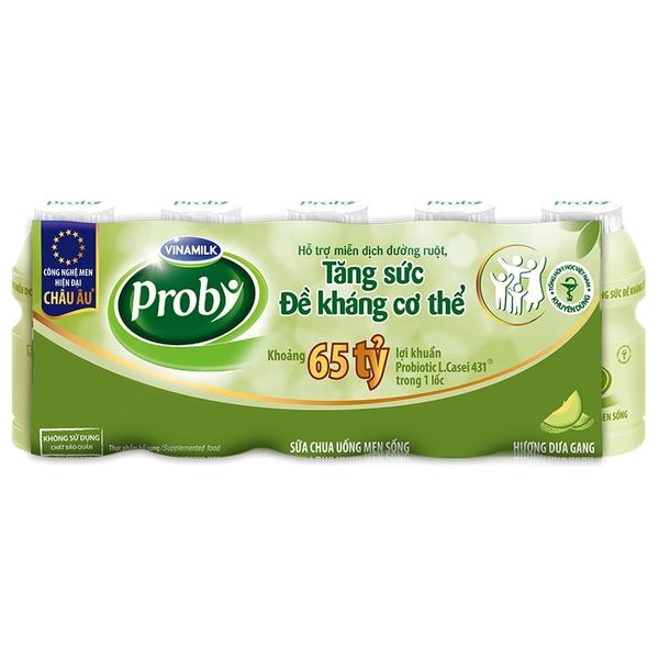 Sữa chua uống Vinamilk Probi hương dứa 65ml (lốc 5)