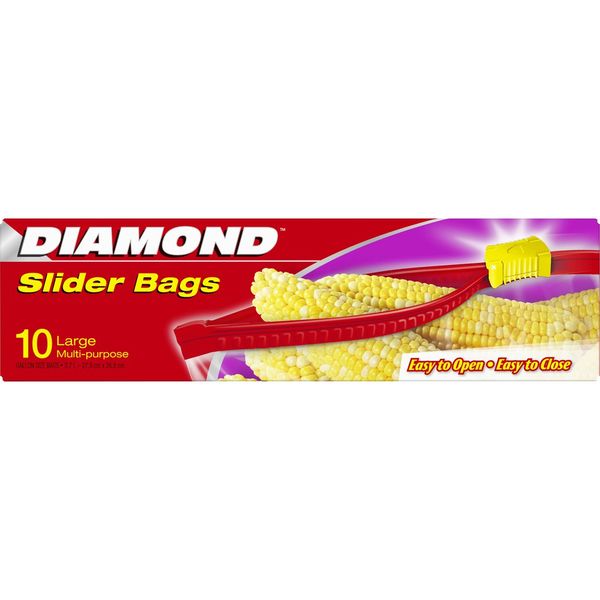 Túi đựng thực phẩm Diamond có khóa kéo large 27cmx28cm