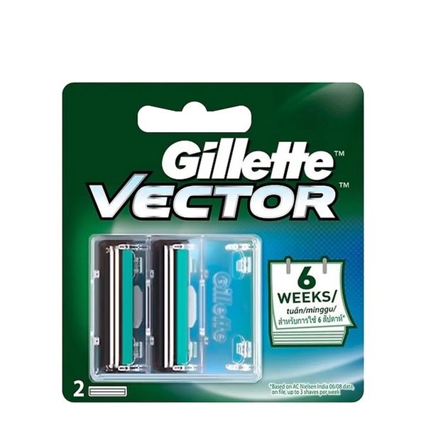 Lưỡi dao cạo Gillette Vector plus 2 cái