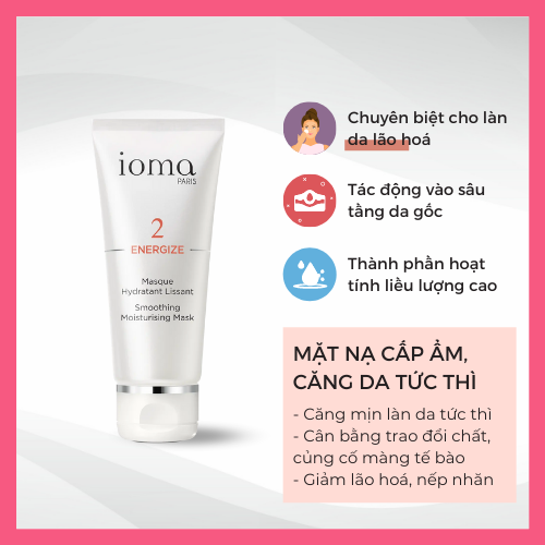 Mặt nạ căng da tức thì Ioma Paris Smoothing Moisturising Mask 50ML