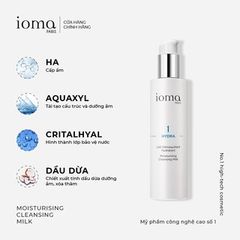 Nhũ tương tẩy trang Ioma Paris Moisturising Cleansing Milk 200ML