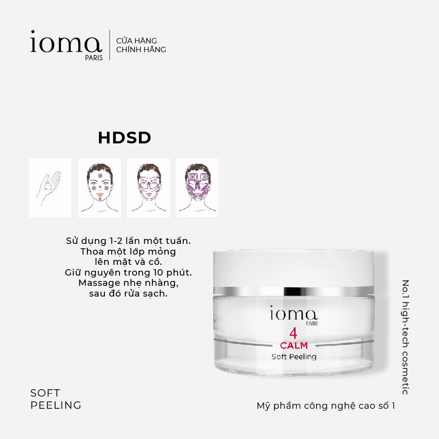 Tẩy da chết enzyme dành cho da nhạy cảm IOMA Paris Soft Peeling 50ml