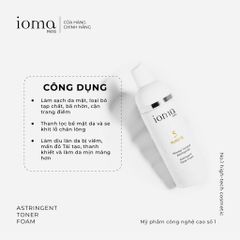 Toner tạo bọt làm sạch se khít lỗ chân lông Ioma Paris Astringent Toner Foam 150ML