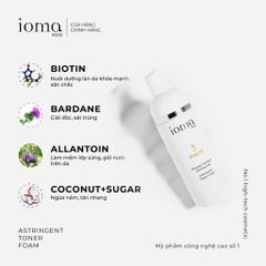 Toner tạo bọt làm sạch se khít lỗ chân lông Ioma Paris Astringent Toner Foam 150ML