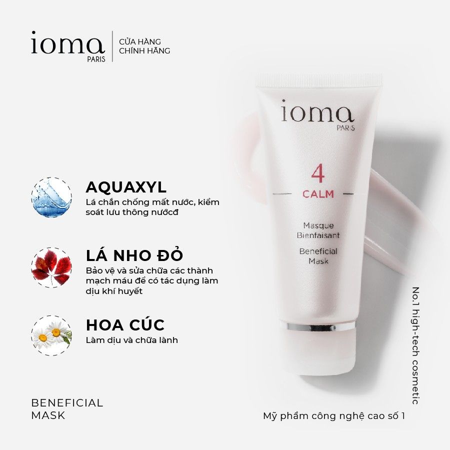Mặt nạ dưỡng ẩm cho da nhạy cảm Ioma Paris Beneficial Mask 50ML