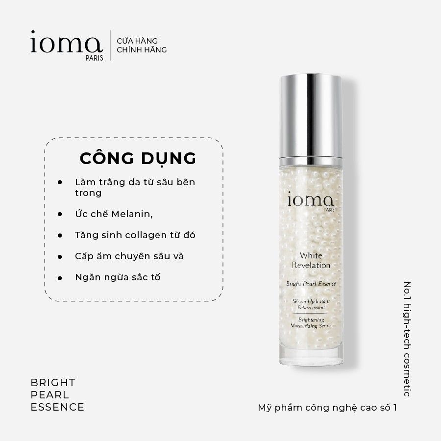 Tinh chất ngọc trai trắng sáng Ioma Paris Bright Pearl Essence 40ML