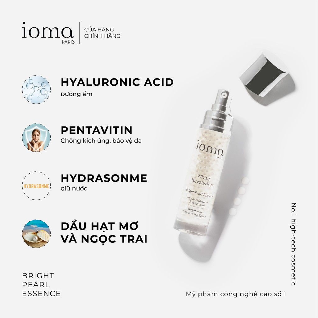 Tinh chất ngọc trai trắng sáng Ioma Paris Bright Pearl Essence 40ML