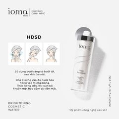 Dung dịch tăng tính năng trắng sáng da Ioma Paris Brightening Cosmetic Water 140ML