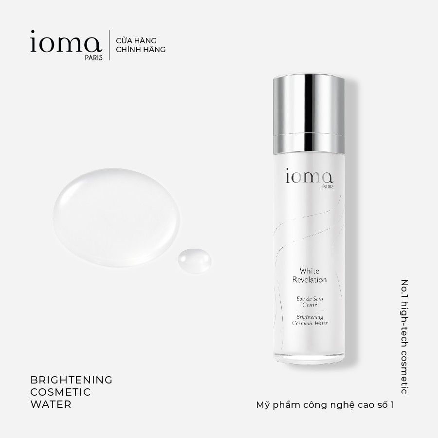 Dung dịch tăng tính năng trắng sáng da Ioma Paris Brightening Cosmetic Water 140ML