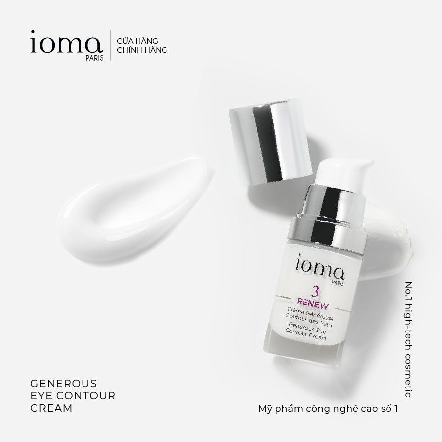 Kem chỉnh sửa trẻ hóa vùng mắt Ioma Paris Generous Eye Contour Cream 15ML