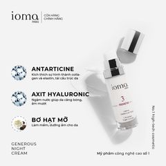 Kem trẻ hóa da ban đêm Ioma Paris Generous Night Cream 30ML