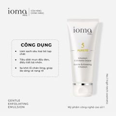 Nhũ tương tẩy da chết (có hạt) Ioma Paris Gentle Exfoliating Emulsion 50ML