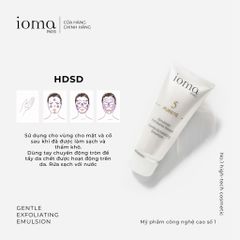 Nhũ tương tẩy da chết (có hạt) Ioma Paris Gentle Exfoliating Emulsion 50ML