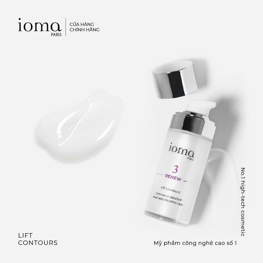 Kem trẻ hóa da vùng cổ Ioma Paris Lift Contours 50ML