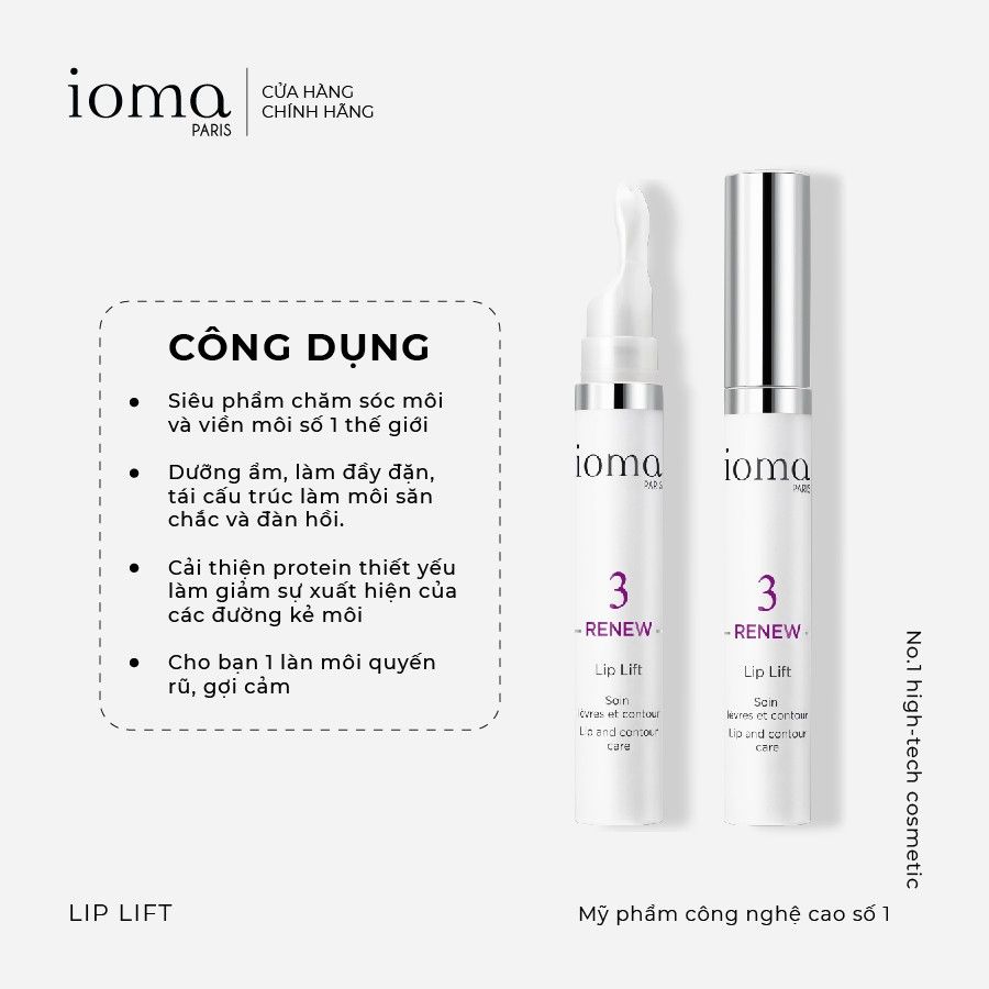 Botox dưỡng săn chắc môi Ioma Paris Lip Lift 15ML