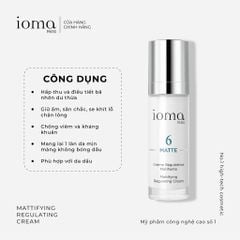 Kem điều tiết bã nhờn trên da Ioma Paris Mattifying Regulating Cream Day and Night 30ML