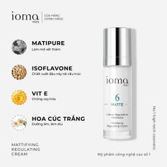 Kem điều tiết bã nhờn trên da Ioma Paris Mattifying Regulating Cream Day and Night 30ML