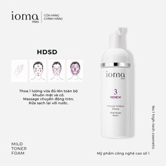 Sữa rửa mặt Toner tái tạo màng Hydrolipid Ioma Paris Mild Toner Foam 150ML