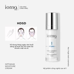 Kem dưỡng Hyaluronic Ioma Paris Optimum Moisture Cream - Day and Night 30ML