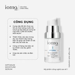 Tinh chất Hyaluronic  Ioma Paris Optimum Moisture Serum 15ML