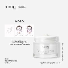 Kem kích thích collagen cho da lão hóa Ioma Paris Rich Revitalising Cream