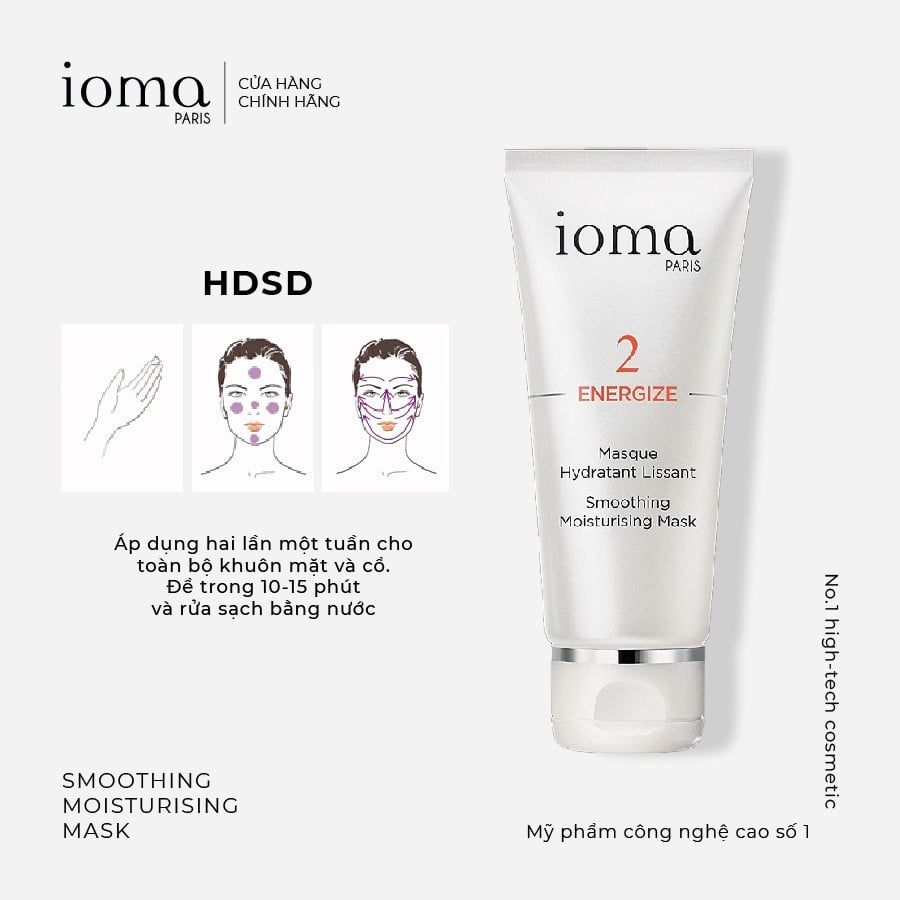 Mặt nạ căng da tức thì Ioma Paris Smoothing Moisturising Mask 50ML