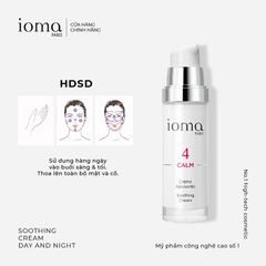 Kem phục hồi và làm dịu da Ioma Paris Soothing Cream - Day and Night 30ML