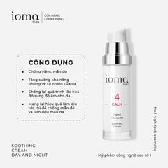 Kem phục hồi và làm dịu da Ioma Paris Soothing Cream - Day and Night 30ML