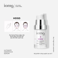 Serum trẻ hóa da toàn diện Ngày và đêm Ioma Paris Ultimate Generous Serum 15ML