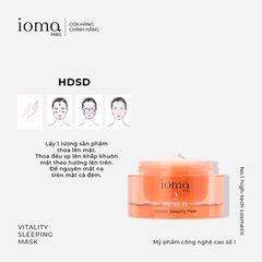 Mặt nạ ngủ cung cấp năng lượng tế bào Ioma Paris Vitality Sleeping Mask 50G