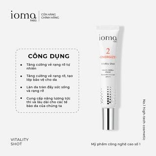 Tinh chất trắng sáng và chống oxy hóa Ioma Paris Vitality Shot 30ML