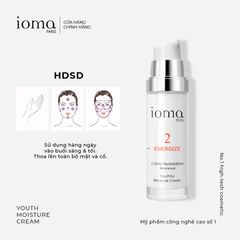 Kem kích hoạt trẻ hóa xóa nhăn ngày & đêm Ioma Paris Youthful Moisture Cream - Day and Night 30ML