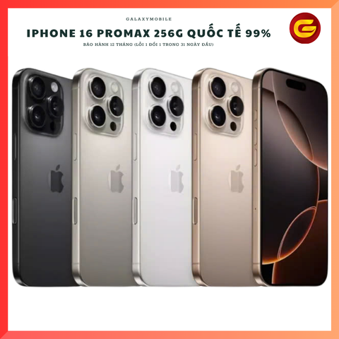  iPhone 16 Promax 256G Mỹ 99% 