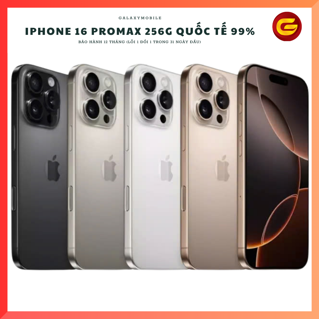 iPhone 16 Promax 256G Mỹ 99%