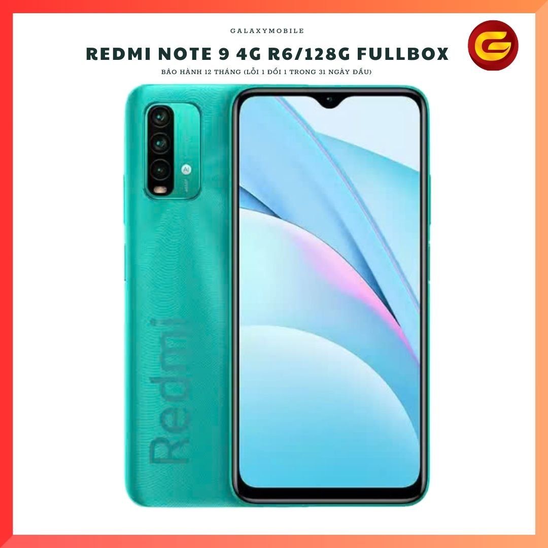 Redmi Note 9 4G 6/128 Fullbox