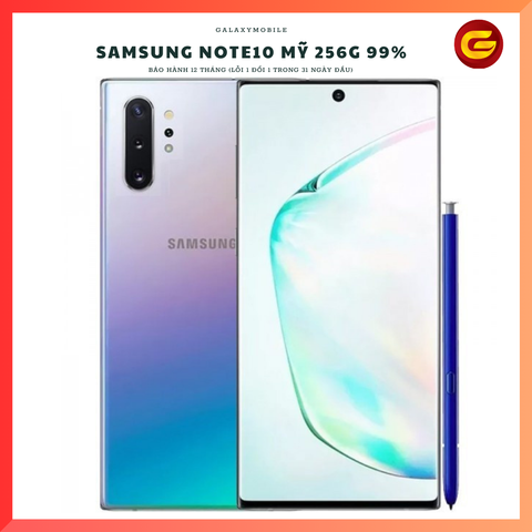  Samsung Note 10 Mỹ 256G 99% 