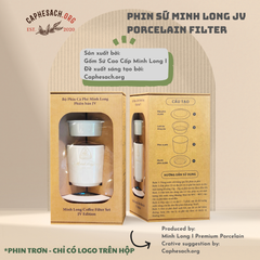 Bộ phin sứ trắng Minh Long - phiên bản JV