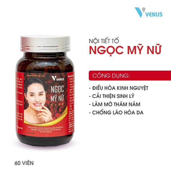  NỘI TIẾT NGỌC MỸ NỮ PLUS - Bổ sung nội tiết tố và tăng cường sức khỏe, giảm lão hóa da 