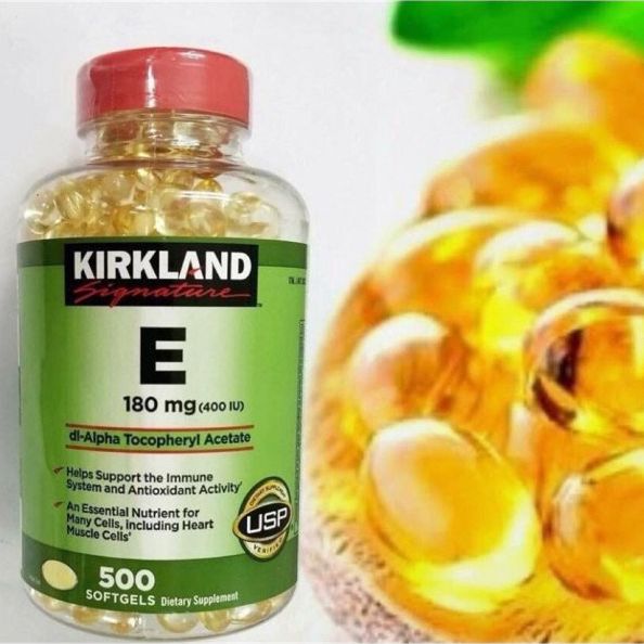  Vitamin E 400 IU Kirkland 500 Viên Của Mỹ 