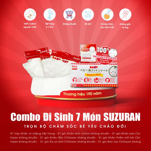  Combo Đi Sinh 7 Món Suzuran [CÓ QUÀ] 